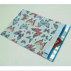50 Printed Poly Mailers 10x13 Butterfly Print Seal